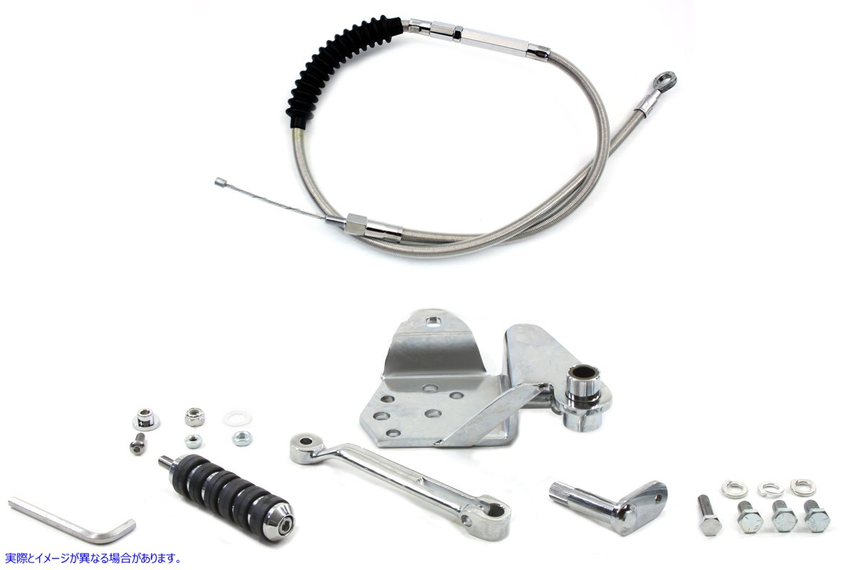 22-0952 クロームフットクラッチキット 取寄せ Vツイン Softail Foot Clutch Kit (検索用／