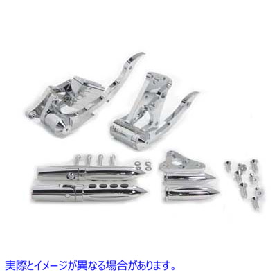 22-0995 Chrome Billet Forward Control Kit 取寄せ Vツイン (検索用／ V-Twin