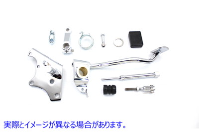 22-1057 クロームミッドブレーキコントロールキット ワグナータイプ 取寄せ Vツイン FX Mid Brake Control Kit (検索用／