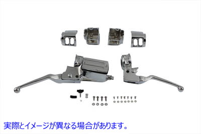 22-1076 クロームハンドルバーコントロールキット 取寄せ Vツイン Chrome Handlebar Control Kit (検索用／