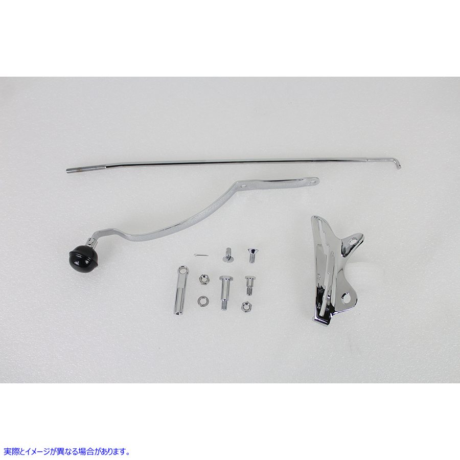 22-1077 左側タンクハンドシフターレバーコントロールキット 取寄せ Vツイン Left Side Tank Hand Shifter Lever Control Kit (