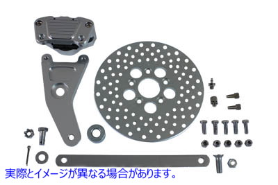 22-1087 GMA リア 2 ピストン キャリパーと 10 インチ ディスク キット 取寄せ Vツイン GMA Rear 2 Piston Caliper and 10 inch