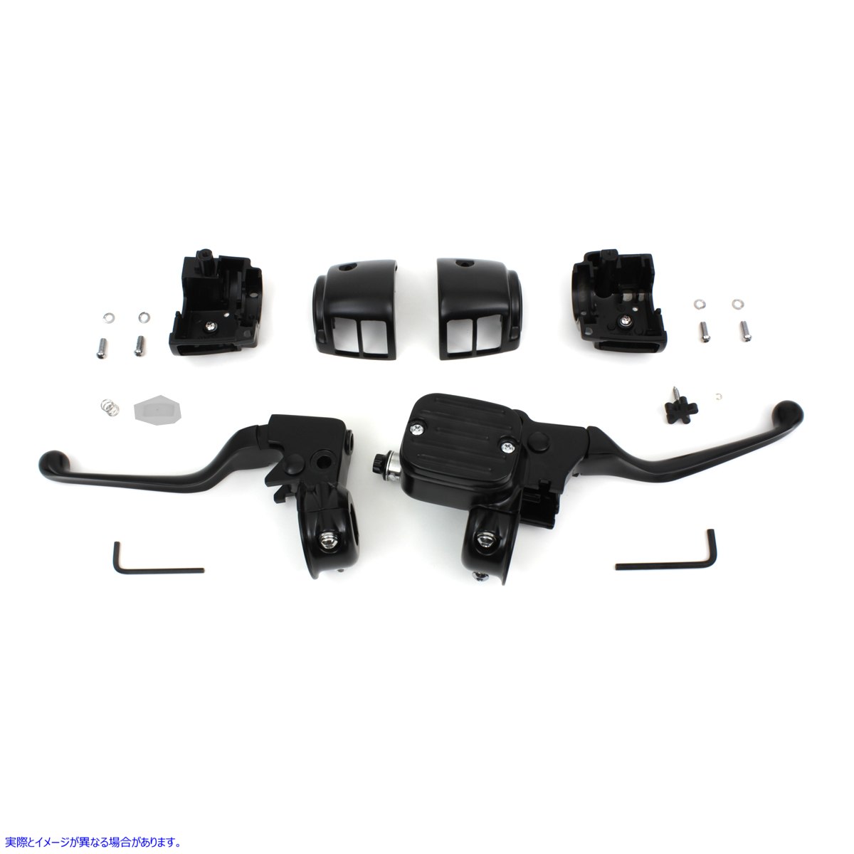 22-1166 輪郭スタイル ハンドルバー コントロール キット ブラック 取寄せ Vツイン Contour Style Handlebar Control Kit Black