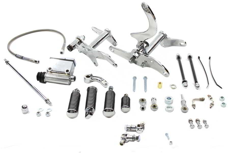 22-3011 取寄せ Vツイン Factory Sample Daniel Boone Forward Control Kit Chrome (検索用／)