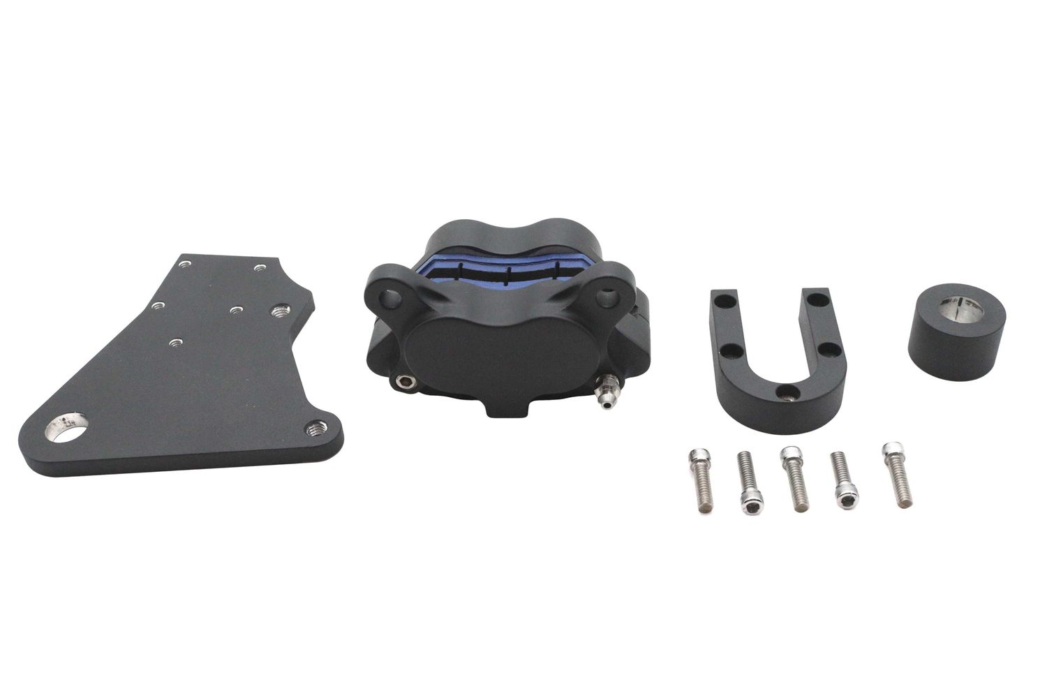22-9797 取寄せ Vツイン Ultima 4-Piston Front Brake Caliper Kit Black (検索用／)