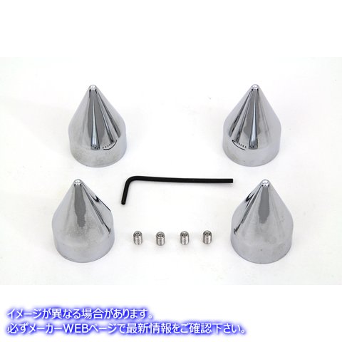 2262-4 シリンダーヘッドボルトカバーセット パイクタイプ 取寄せ Vツイン Cylinder Head Bolt Cover Set Pike Type (検索用／ C
