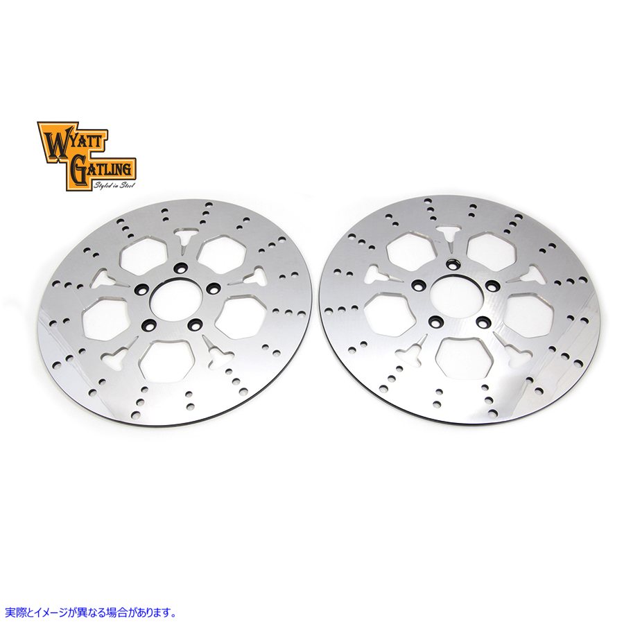23-0033 11-1/2 インチ フロント ブレーキ ディスク セット 5 スポーク スタイル 取寄せ Vツイン 11-1/2 inch Front Brake Disc