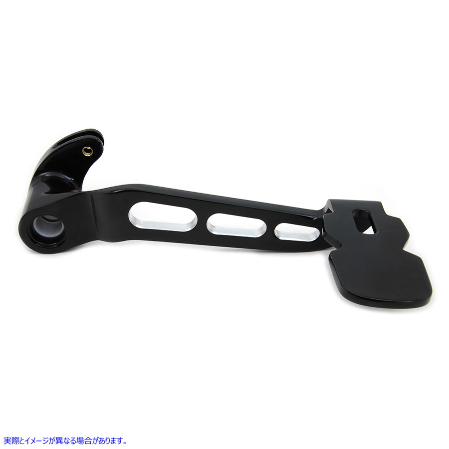 23-0064 ブラックコントラストカットブレーキペダル 取寄せ Vツイン Black Contrast Cut Brake Pedal (検索用／41600082