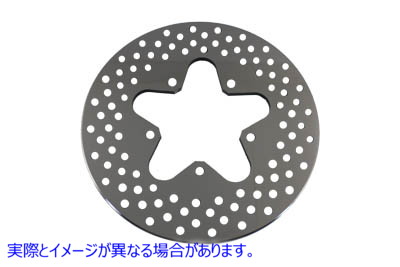 23-0260 11-1/2 インチ ドリルド リア ブレーキ ディスク 取寄せ Vツイン 11-1/2 inch Drilled Rear Brake Disc (検索用／40939-