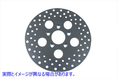 23-0298 10 インチ フロント ドリルド ブレーキ ディスク 取寄せ Vツイン 10 inch Front Drilled Brake Disc (検索用／44137-79