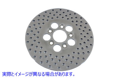 23-0340 10 インチのドリルドフロントまたはリアブレーキディスク 取寄せ Vツイン 10 inch Drilled Front or Rear Brake Disc (