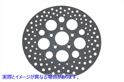 23-0341 11-1/2 インチ ドリルド リア ブレーキ ディスク 11-1/2 inch Drilled Rear Brake Disc 取寄せ Vツイン (検索用／41791-