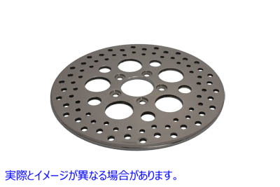 23-0357 11-1/2 インチ ドリルド リア ブレーキ ディスク 取寄せ Vツイン 11-1/2 inch Drilled Rear Brake Disc (検索用／41797-