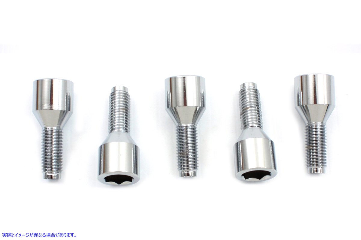 23-0440 ブレーキドラム ホイール ラグ セット クローム 取寄せ Vツイン Brake Drum Wheel Lug Set Chrome (検索用／43530-35A