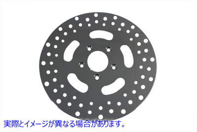 23-0467 11-1/2 インチ ドリルド フロント ブレーキ ディスク 取寄せ Vツイン 11-1/2 inch Drilled Front Brake Disc (検索用／