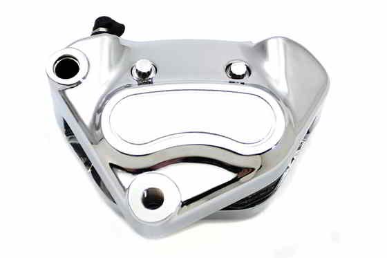 23-0554 クロームフロント4ピストンキャリパー 取寄せ Vツイン Chrome Front 4 Piston Caliper (検索用／44395-00