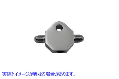 23-0570 クローム ブレーキ ホース ティー 取寄せ Vツイン Chrome Brake Hose Tee (検索用／
