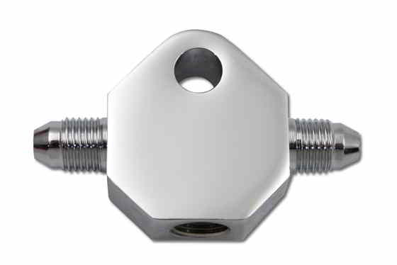 23-0571 ブレーキ ライン ティー クローム 取寄せ Vツイン Brake Line Tee Chrome (検索用／