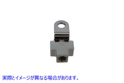 23-0707 ブレーキ ライン ティー クローム 取寄せ Vツイン Brake Line Tee Chrome (検索用／42318-72