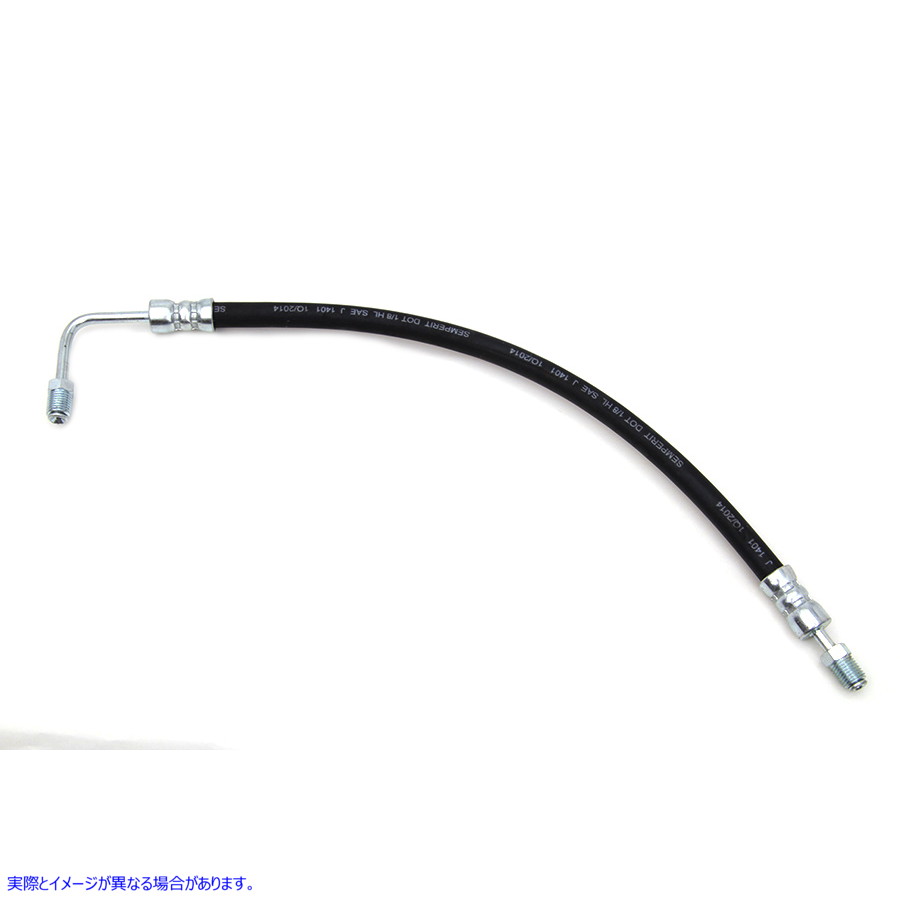 23-0721 アッパーブレーキホース 14インチ 取寄せ Vツイン Upper Brake Hose 14 inch (検索用／45114-77