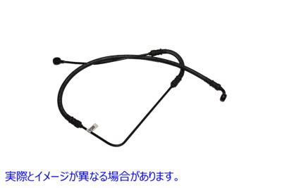 23-0742 レプリカフロントブレーキホース 45インチ 取寄せ Vツイン Replica Front Brake Hose 45 inch (検索用／45112-84B