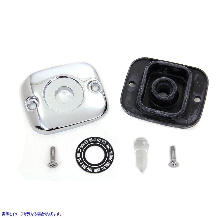 23-0779 フロントマスターシリンダーカバー スムースクローム 取寄せ Vツイン Front Master Cylinder Cover Smooth Chrome (検索