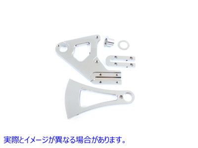 23-0795 リアブレーキキャリパーマウントブラケット右側 取寄せ Vツイン Rear Brake Caliper Mount Bracket Right Side (検索用
