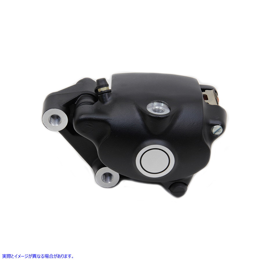 23-0821 ブラック 2 ピストン フロント左ブレーキ キャリパー 取寄せ Vツイン Black 2 Piston Front Left Brake Caliper (検索用