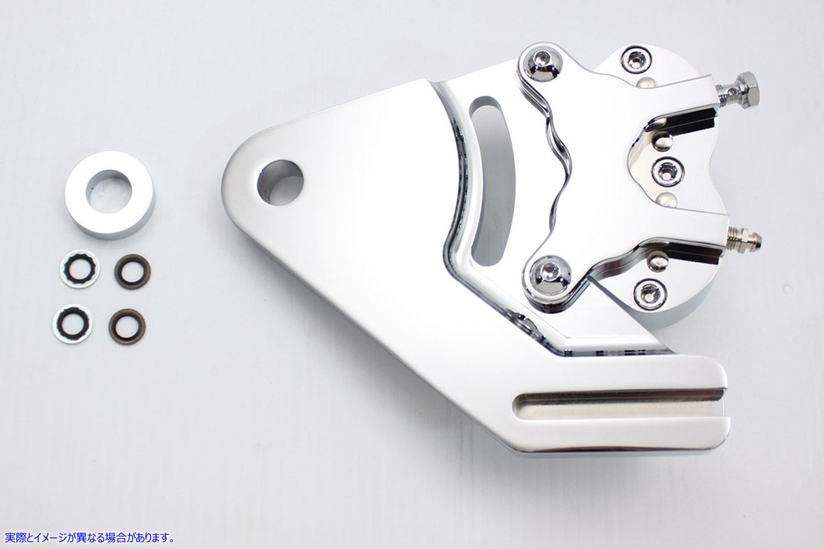 23-0853 クローム AEE リア 4 ピストン キャリパー 取寄せ Vツイン Chrome AEE Rear 4 Piston Caliper (検索用／