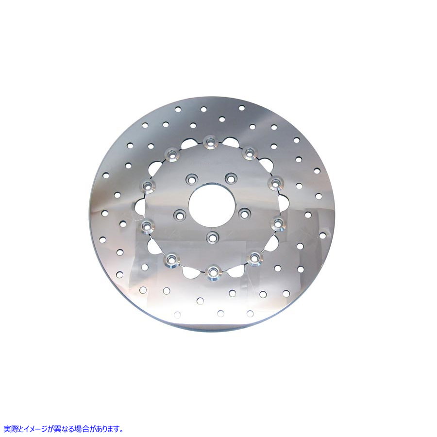 23-0907 フローティングポリッシュ11.8インチフロントブレーキディスク 取寄せ Vツイン Floating Polished 11.8 inch Front Brak