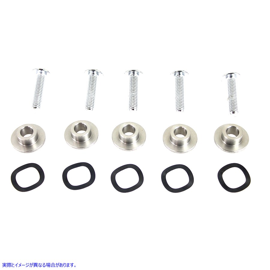 23-0943 クローム フロント ディスク ハードウェア キット 取寄せ Vツイン Chrome Front Disc Hardware Kit (検索用／41500095