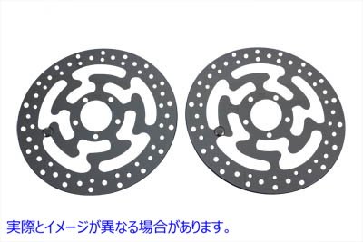 23-1040 Duro 11.8 インチ フロント ブレーキ ディスク セット 取寄せ Vツイン Duro 11.8 inch Front Brake Disc Set (検索用／4