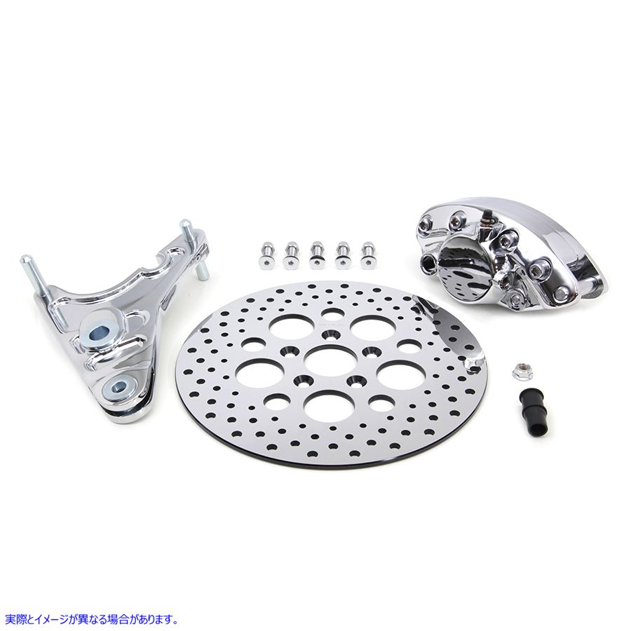 23-1109 リア ブレーキ キャリパー キットと 11-1/2 インチ ディスク 取寄せ Vツイン Rear Brake Caliper Kit and 11-1/2 inch D