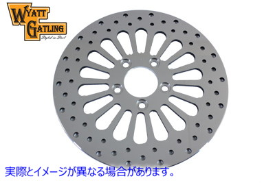 23-1518 11-1/2 インチ ワイアット ガトリング リア ブレーキ ディスク 18 スポーク スタイル 取寄せ Vツイン 11-1/2 inch Wyatt