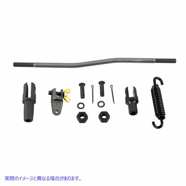 23-1670 フロント ブレーキ ロッド キット パーカーライズド 取寄せ Vツイン Front Brake Rod Kit Parkerized (検索用／