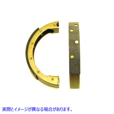 23-1993 フロントブレーキシューとライニングのセット 取寄せ Vツイン Front Brake Shoe and Lining Set (検索用／44402-36 Duro