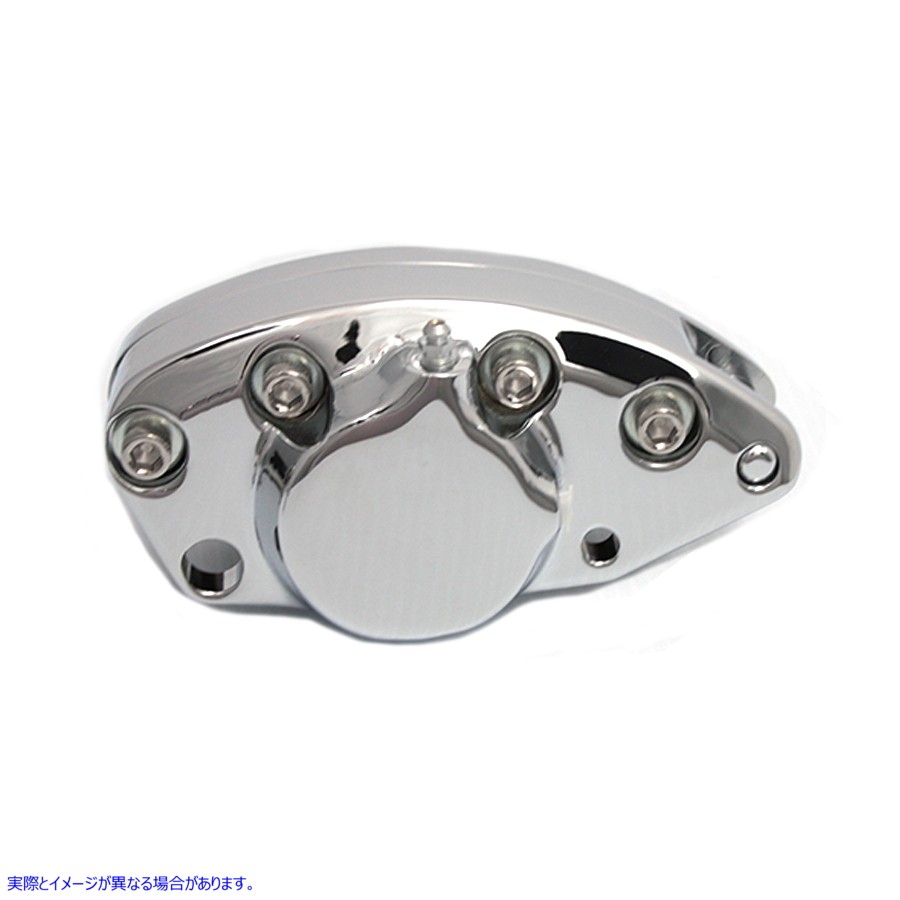 23-2215 クローム リア 1 ピストン バナナ キャリパー 取寄せ Vツイン Chrome Rear 1 Piston Banana Caliper (検索用／44008-80
