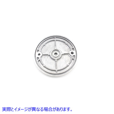 23-2267 リアメカニカルブレーキバッキングプレートポリッシュ Rear Mechanical Brake Backing Plate Polished 取寄せ Vツイン (