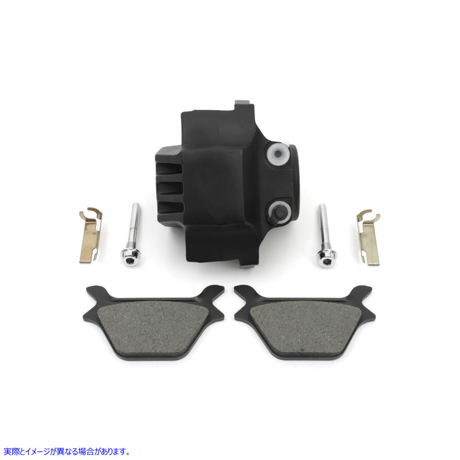 23-3056 ブラック 1 ピストン リア キャリパー 取寄せ Vツイン Black 1 Piston Rear Caliper (検索用／44050-87