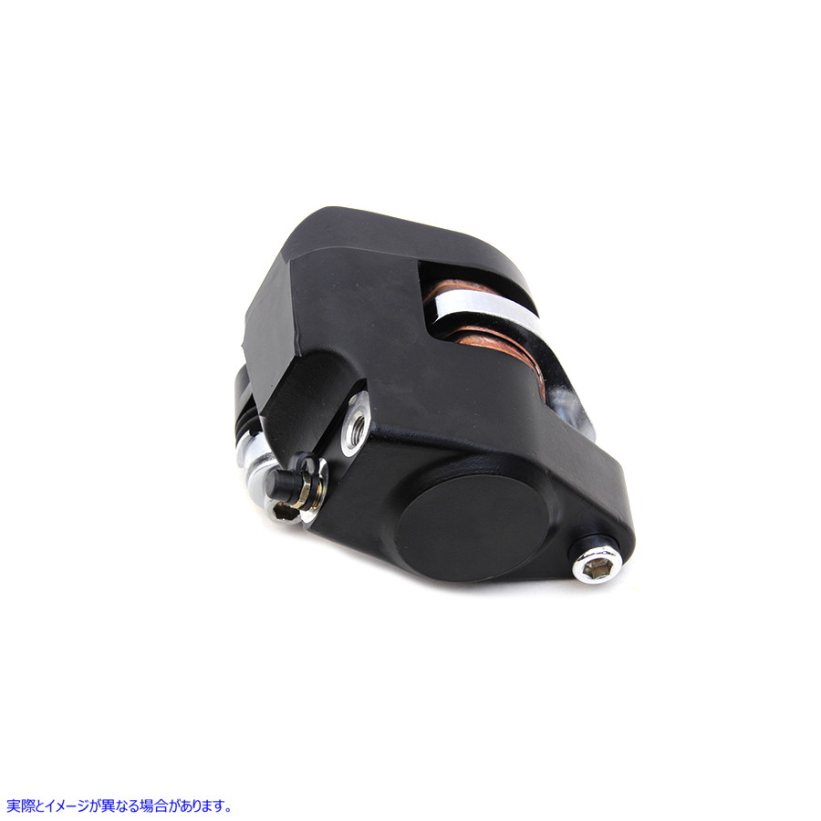 23-3061 ブラックフロント1ピストン左側キャリパー 取寄せ Vツイン Black Front 1 Piston Left Side Caliper (検索用／44046-84C