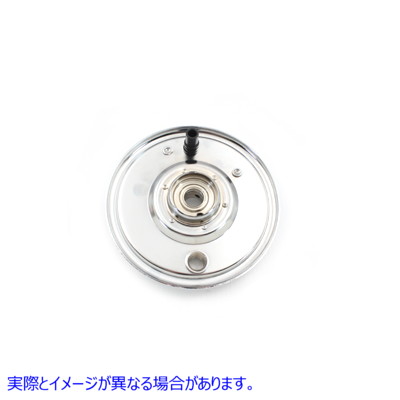 23-3076 フロントメカニカルブレーキバッキングプレートクローム 取寄せ Vツイン Front Mechanical Brake Backing Plate Chrome
