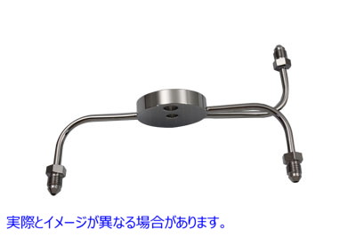 23-4307 ブレーキホースジャンクションブロック 取寄せ Vツイン Brake line Junction Block Narrow (検索用／ Edelbrock R4307C