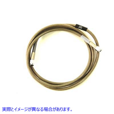 23-5840 【廃番】 ステンレスブレーキホース 80インチ 取寄せ Vツイン Stainless Steel Brake Hose 80 inch (検索用／ Edelbrock