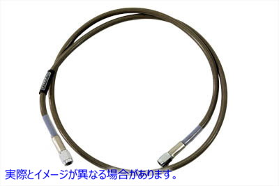 23-8160 ステンレスブレーキホース 47インチ 取寄せ Vツイン Stainless Steel Brake Hose 47 inch (検索用／ Edelbrock R58162S