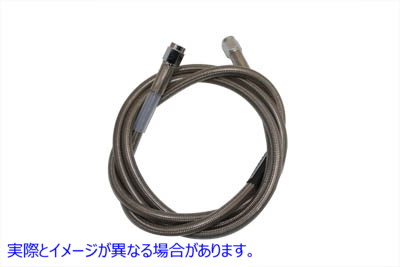 23-8180 ステンレスブレーキホース 54インチ 取寄せ Vツイン Stainless Steel Brake Hose 54 inch (検索用／ Edelbrock R58182S
