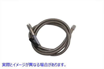23-8372 ステンレスブレーキホース 46インチ 取寄せ Vツイン Stainless Steel Brake Hose 46 inch (検索用／ Edelbrock R58372S