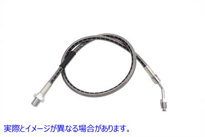 23-8803 【廃番】 ステンレススチール製リアブレーキホース 25-1/4 インチ 取寄せ Vツイン Stainless Steel Rear Brake Hose 25-