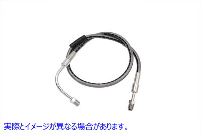 23-8911 ステンレススチール 25 インチフロントブレーキホース 取寄せ Vツイン Stainless Steel 25 inch Front Brake Hose (検索