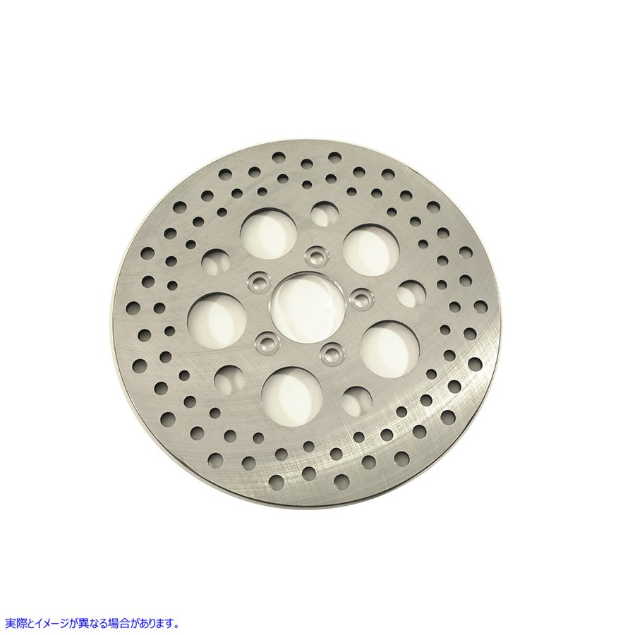 23-9051 11-1/2 インチ ドリルド リア ブレーキ ディスク 取寄せ Vツイン 11-1/2 inch Drilled Rear Brake Disc (検索用／41797-