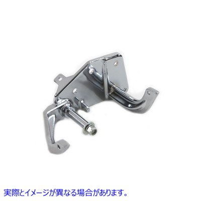 23-9246 ブレーキペダルマウントプレートクローム 取寄せ Vツイン Brake Pedal Mount Plate Chrome (検索用／42431-87A